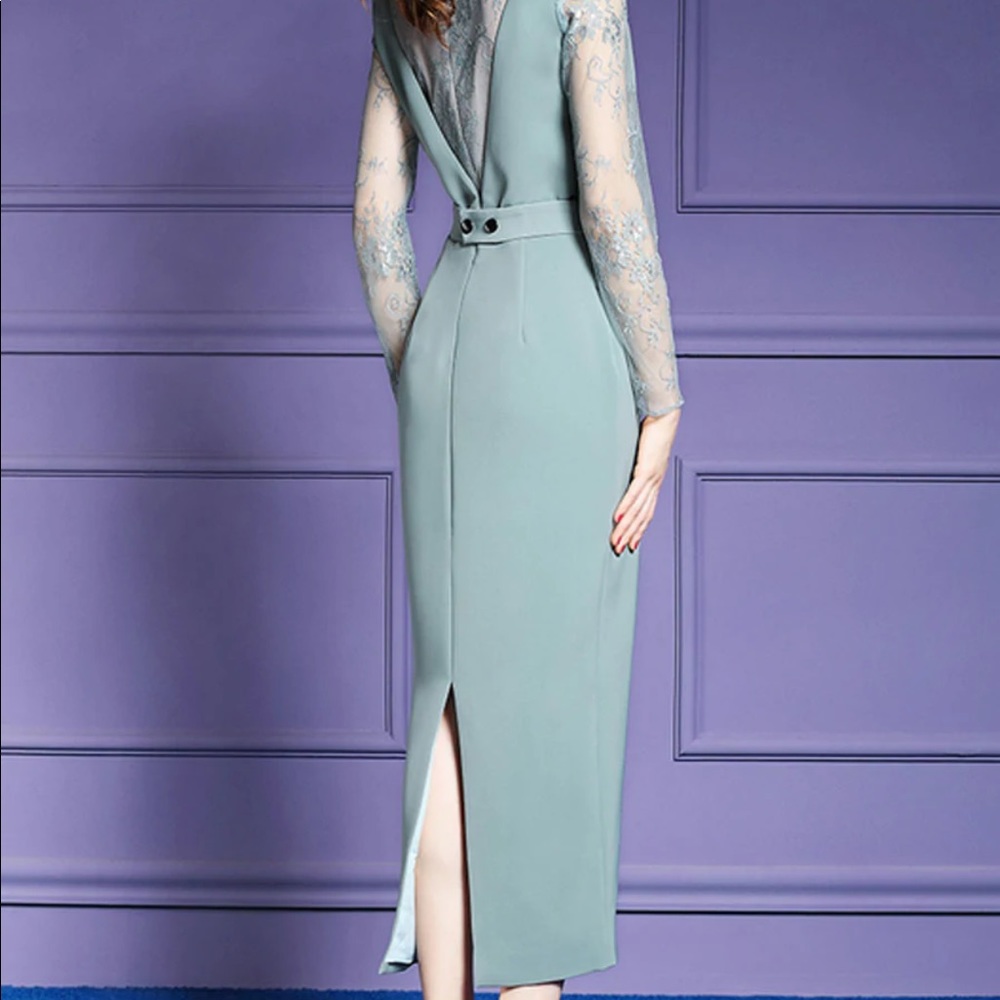 COPY - Beautiful lace decoration chic dress